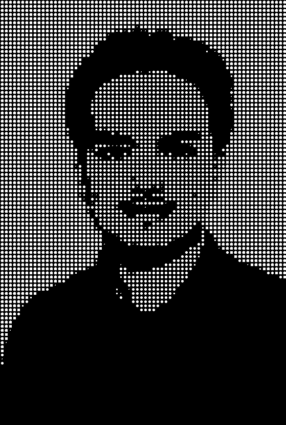 Portrait of Erfan Hosseini (Dark Mode)